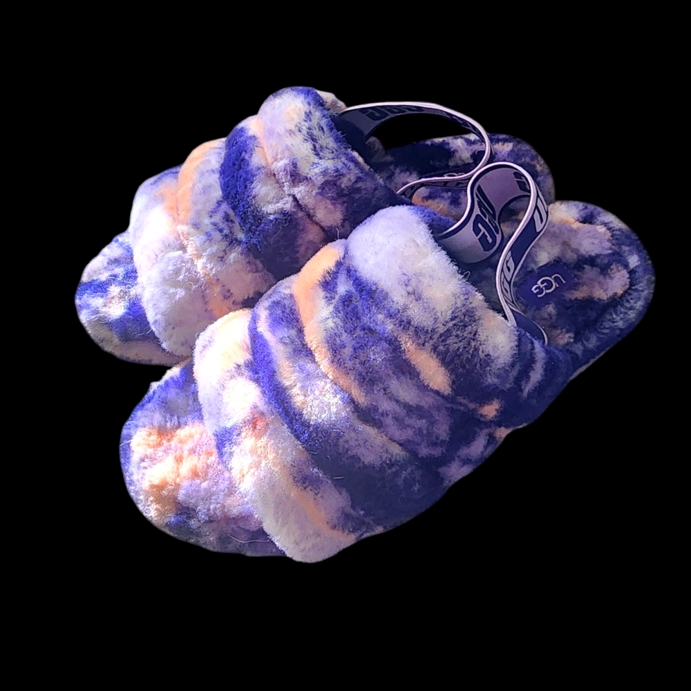 UGG Fluffy Tie-Dye Slippers